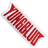 Yungblud - Iron on Patch, White/red, One Size