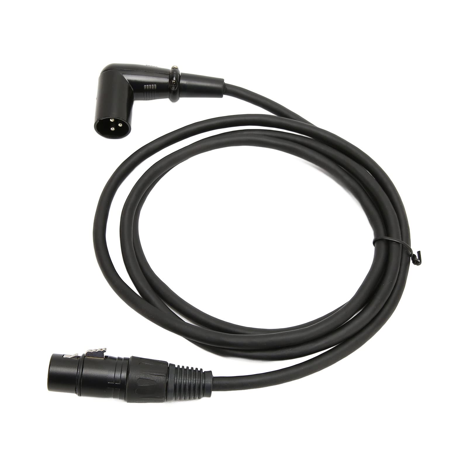 Right Angle XLR Male To Female 3 Pin XLR Cable 4.9ft Flexible Stage High Fidelity Lossless Sound For Speakers