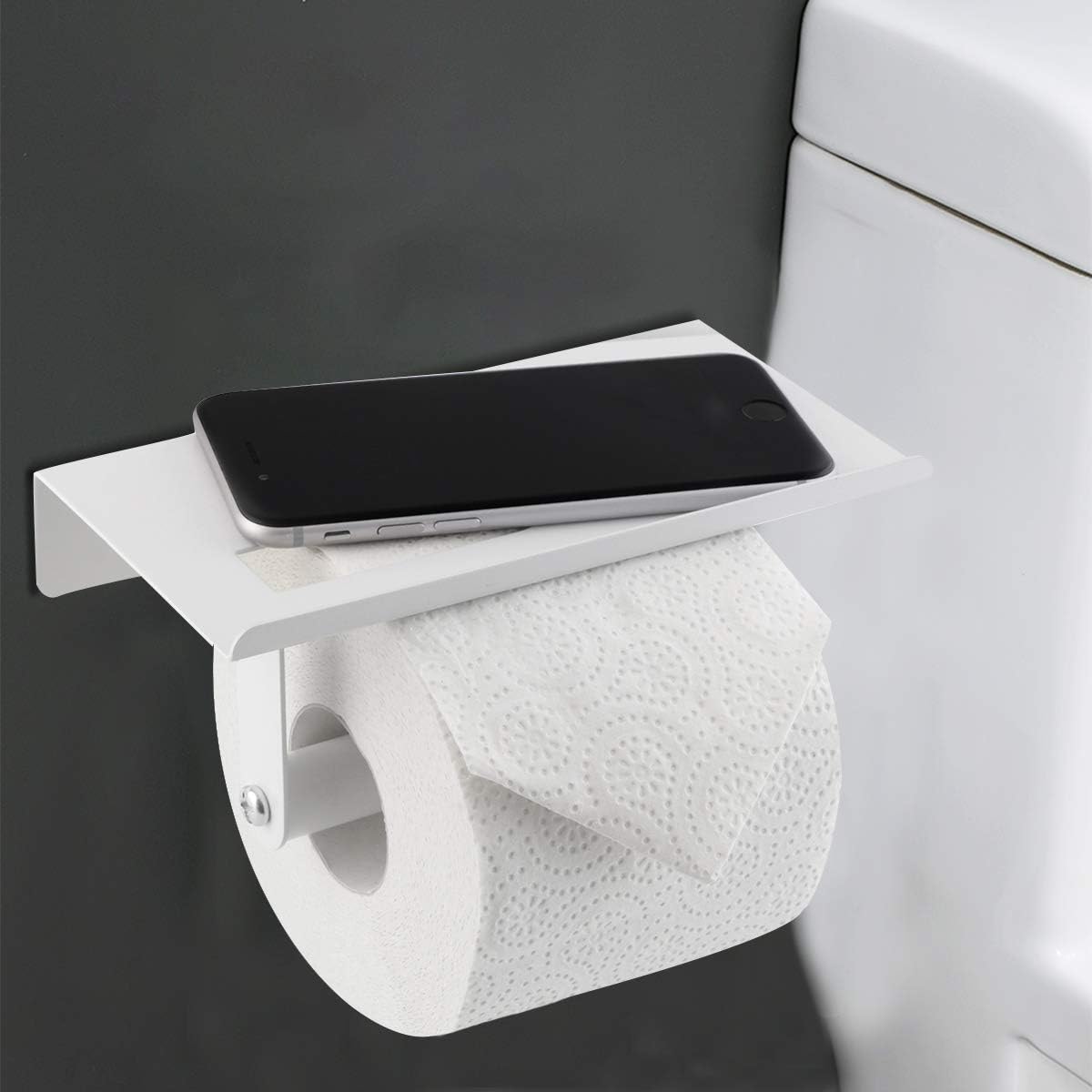 Napravi Rs Gimify Porte Papier Toilette Mural Avec Plateforme De Rangement Ameublement Et Decoration Salle De Bain Et Wc