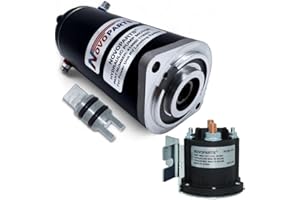 NOVOPARTS Hydraulic Power Leveling System KIT for RV Pump Motor with Manual Drive 179327, 414850, 045-179327 Includes Sealed Collar Coupling 286722 and Hydraulic Solenoid 161394 684-1211-212