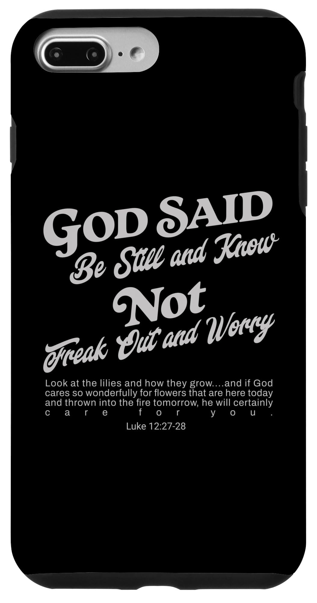 iPhone 7 Plus/8 Plus God Said Funny Boho Cool Jesus Bible Verse Jesus Christian Case