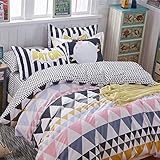 Queen cotton bedding Wedding supplies Gifts (1 coverlet 1 Quilt 2 Pillowcase)