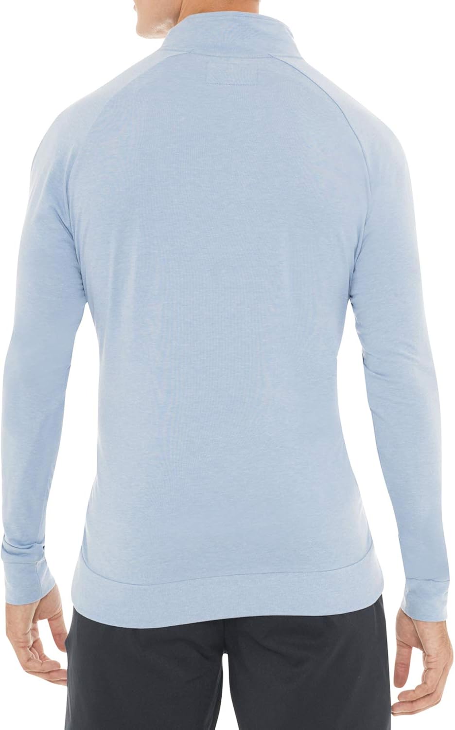 Mens Lightweight Dry Fit Pullover - Long Sleeve Half Zip Golf Jacket for Men: Clothing