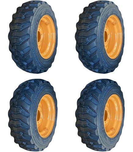 4-Heavy Duty 12-16.5 SKS-6 Skid Steer Tires/Rims for New Holland L175
