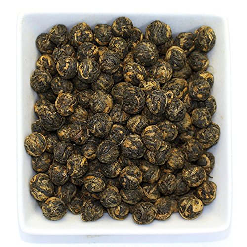 Tealyra - Black Dragon Pearls - Yunnan Special Black Tea - Loose Leaf Tea - Premium Tea - Bold Caffeine - Organically Grown - 110g (4-ounce)