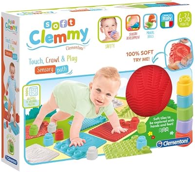Clementoni Soft Clemmy Touch Crawl Play Sensory Path 8 Multicolored Pieces