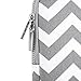 MOSISO Laptop Sleeve Bag Compatible 13-13.3 Inch MacBook Pro, MacBook Air, Notebook with Small Case, Chevron Style Canvas Fabric Case Cover, Gray