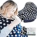 Breastfeeding Nursing Cover Scarf - Rayon/Spandex Jersey Knit Super Soft Stretchy Breathable Lightweight Nursing Poncho, Carseat Canopy & Baby Car Seat Cover. FREE Matching Pouch By Chuckle & Cuddle