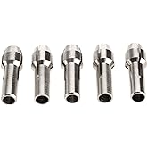 5Pcs Brass Collet Adapter for Dremel Grinder Grinding Drill Chuck Rotary Tool, Clamping Diameter: 1/8"(3.2mm)