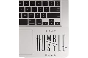 STICKERPR Stay Humble Hustle Hard Decal Sticker Laptop Car Window (3.3" inches, Black)