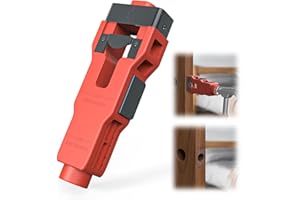 BUHOBHA Door Latch Mortise Tool & Jig Kit, Complete Door Latch Installation Kit for Fast, Clean, and Professional Mortising on 1-3/8" and 1-3/4" Doors