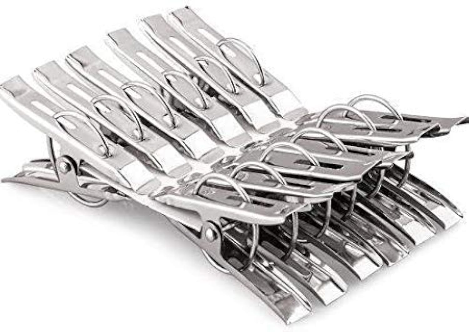 Garden Of Arts Stainless Steel Multipurpose/Cloth Clip/Cloth Pegs/Laundry/Home Pack of 12 Pcs