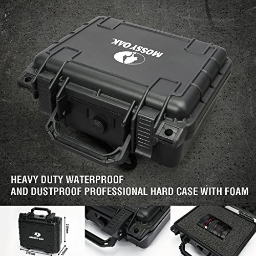 MOSSY OAK Emergency Survival Kit in Waterproof and Airproof Protective Case, with Multitool, Pocket Folding Knife, LED Tactical Flashlight, Survival Pen and 550 Paracord Bracelet