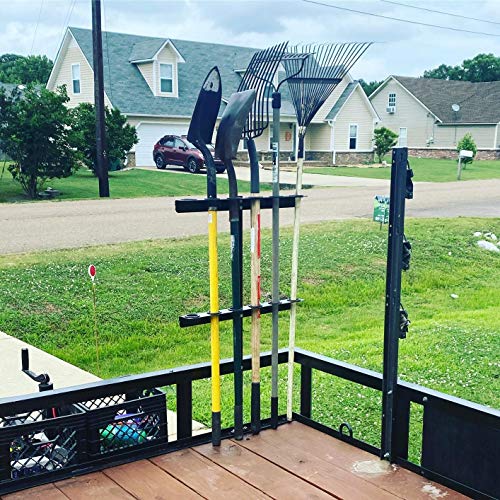 ELITEWILL Landscape Hand Tool Rack with 6 Holes Fit for Truck Trailer