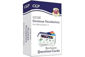 New Grade 9-1 GCSE AQA German: Vocabulary Revision Question Cards: ideal for catch-up and the 2022 and 2023 exams (CGP GCSE German 9-1 Revision)