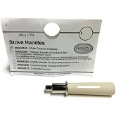 Vermont Castings Ceramic Fallaway Handle Assembly (White with Nickel Nub) 0004342