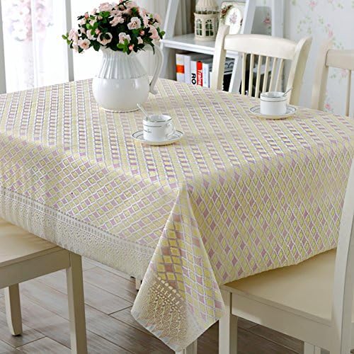 PVC[Waterproof wallpaper]/Hollow oilproof and waterproof tablecloths/ table cloth/ Jacquard table cloth/ disposable table cloth-N 138x90cm(54x35inch)