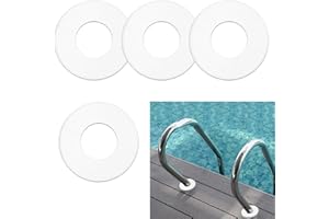 Wbgraceful 4Pcs Escutcheon Plates Pool, Rubber Pool Ladder, Escutcheon Plate Pool Ladder, Escutcheon Plate, Escutcheon Cover 