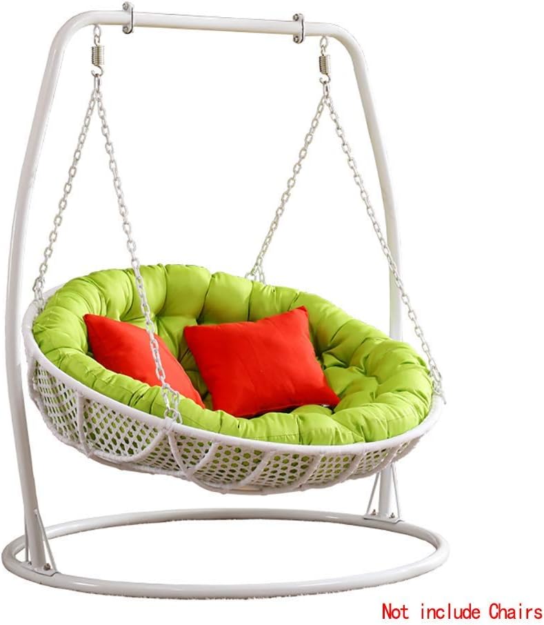 MWPO Rattan Wicker Egg Hammock Chair Cushions Thicken Hanging Chair Pads Basket Swing Chair Cushion For Indoor Outdoor-green Diameter110cm(43inch)