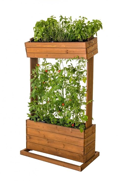 Vertical Bancal – Mesa para plantas aromáticas. Madera Real con ...