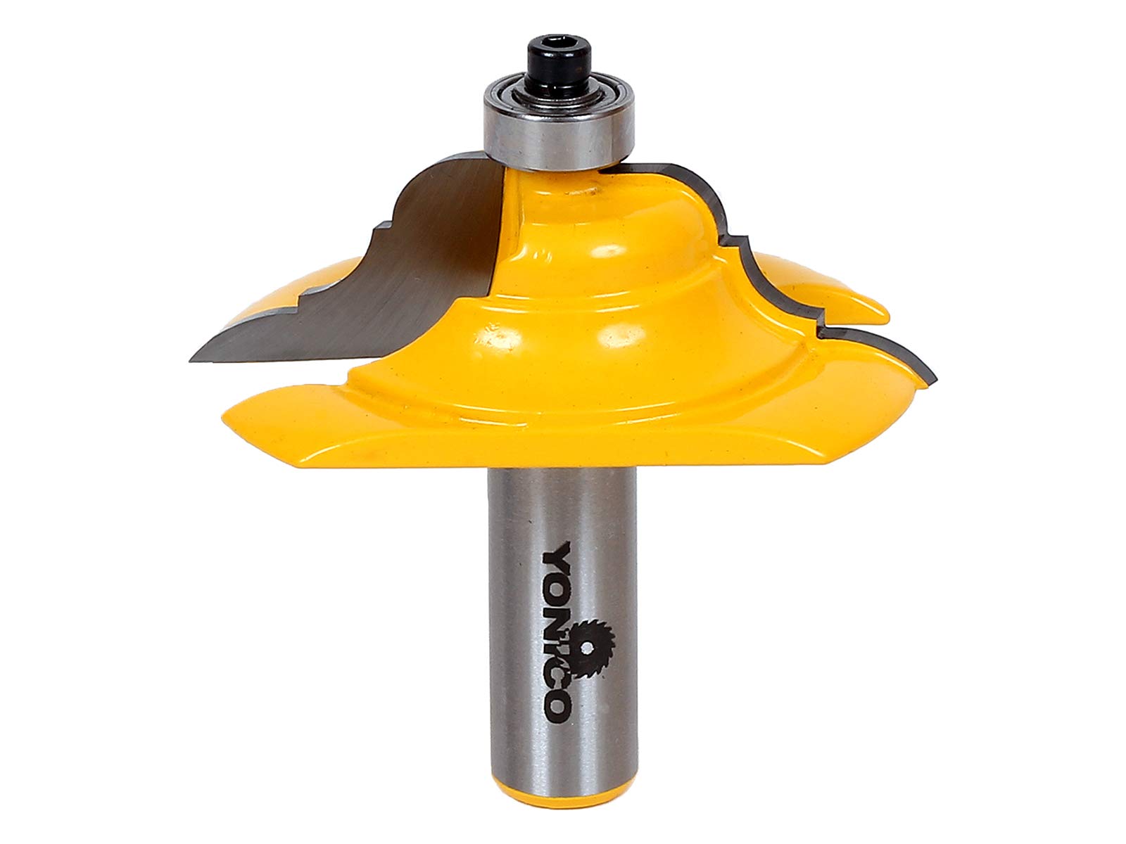 Yonico 13133 - Table Edge Router Bit, French Baroque - Diameter: 2-1/2", Cutting Depth: 1" - 1/2" Shank