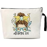 ZHANTUONE Dental Life Cosmetic Bag,Dental Gift For Woman,The Birthday Gift for Dentists, For Women Dental Hygienist Gift, Dental Assistant Gifts, Dental Hygienist Gifts