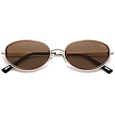 SOJOS Trendy Oval Polarized Sunglasses for Women Men, 80s 90s Chic Retro Vintage Sunnies SJ1248