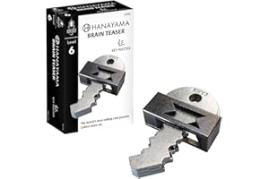 BePuzzled, Key 3 Hanayama Cast Metal Brainteaser Puzzle Mensa Rated Level 6, for Ages 12 and Up