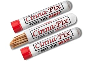 LYZA'S SWEETS & TREATS Cinna-Pix Cinnamon Toothpicks - Pack of 3 Tubes (60 Toothpicks Total) by Lyza's Sweet's & Treats