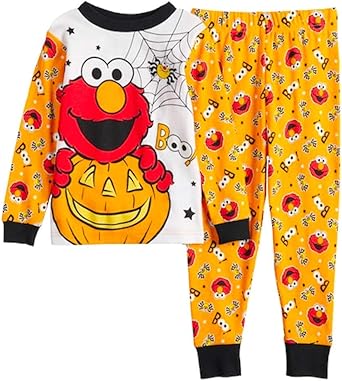 Amazon Com Sesame Street Toddler Boy Glow In The Dark Halloween Top Bottoms Pajama Set 2t Orange Clothing