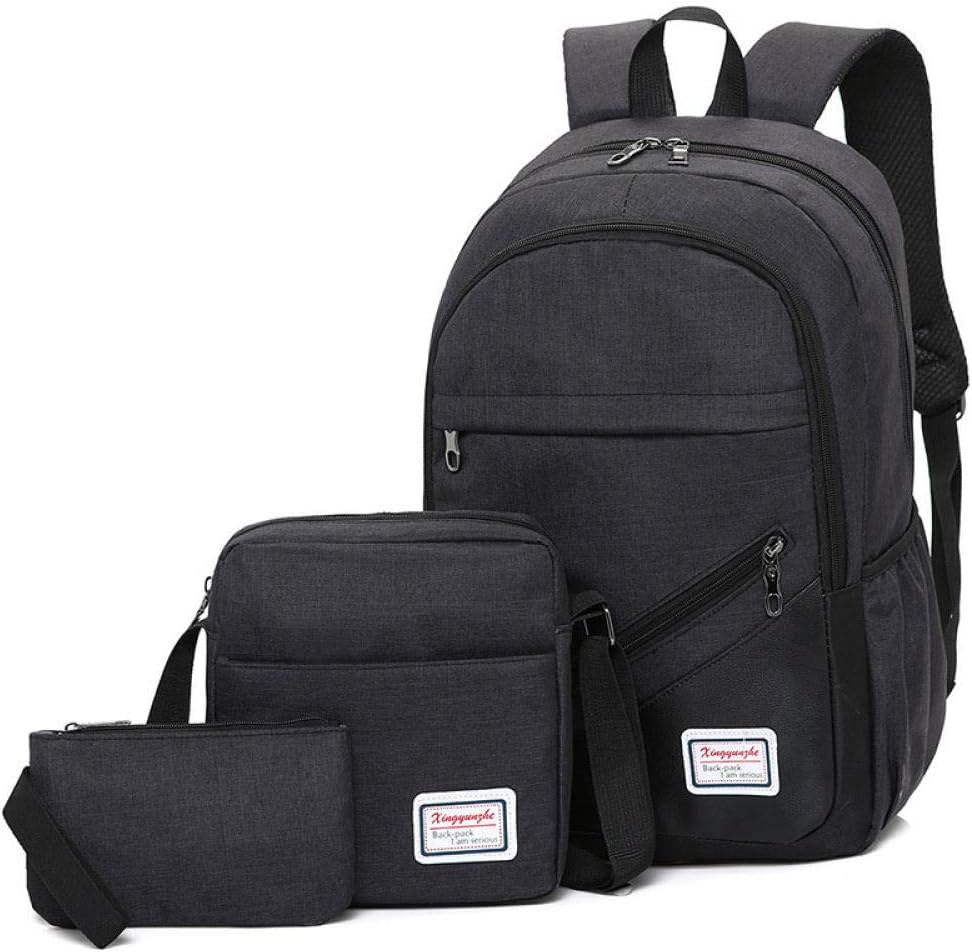 3Pcs/Set High School Backpack Waterproof Teenage School Bags for Boys