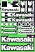 Kawasaki Decals Stickers Motorcycle Vinyl Graphic Set