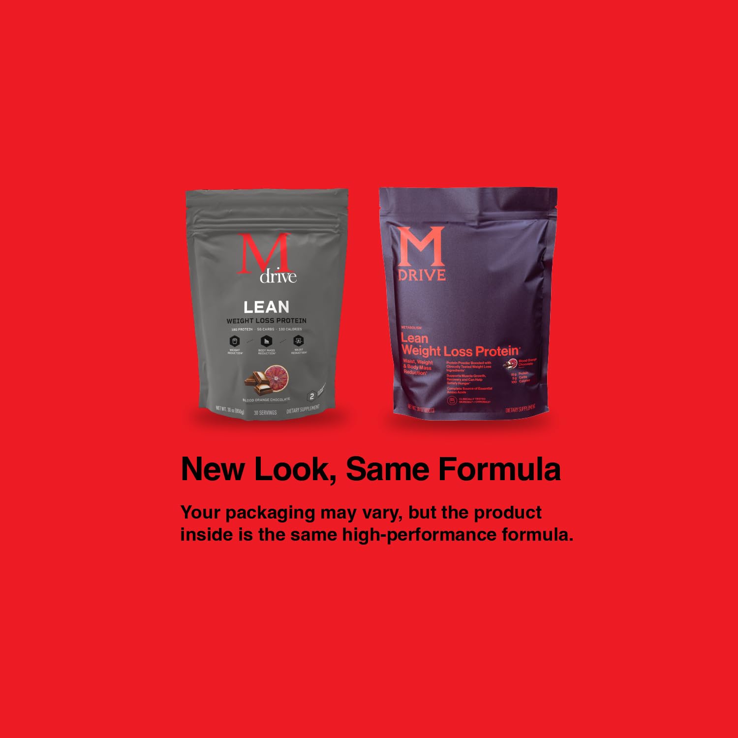 Mdrive Lean for Men, Protein Powder for Supporting and Preserving Lean Muscle Mass, Morosil Sicilian Blood Orange Extract, Chromax, Whey Protein, Blood Orange Chocolate Flavor, 30 Servings, 30oz