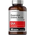 Horbäach Essential Amino Acids Supplement | 180 Capsules | Optimum Ratio with BCAAs | Non-GMO & Gluten Free EAA