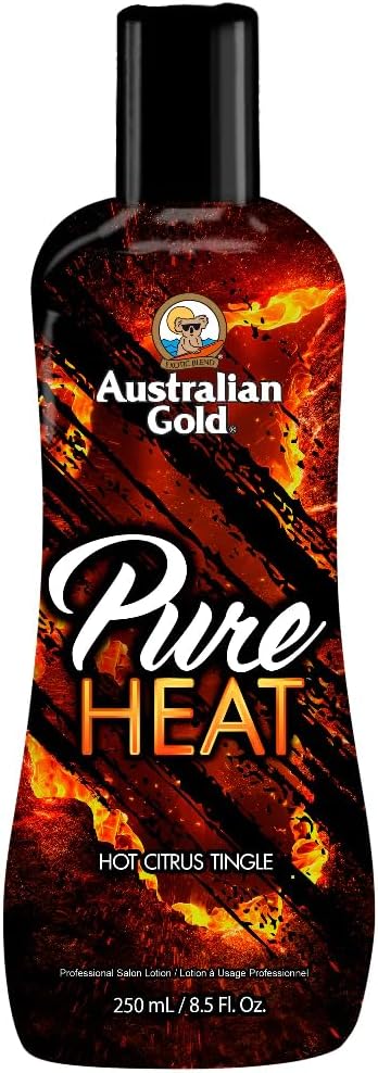 Australian Gold Pure Heat Bronzing Lotion 250ml Tanning Accelerator