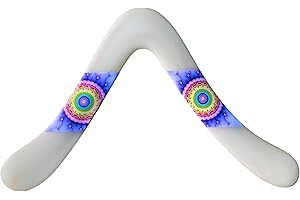 Lefty Glow in The Dark Decorated Boomerangs - for Left Handed Boomerang Throwing