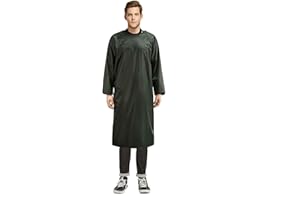 Surblue Waterproof Apron Long Sleeves, Safety Waterproof and Oil proof Smock Overalls for Lab Work, Work Shop, Dog Grooming, 