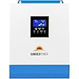 3000W DC 24V Pure Sine Wave Inverter with 80A MPPT Solar Charger and 40A AC Battery Charger, Hybrid Solar Inverter Charger Manufactured by SunGoldPowerCo.,Ltd (Upgraded)