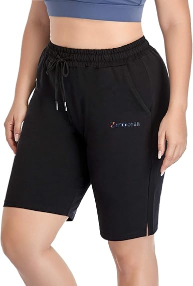 women's plus size sweat shorts