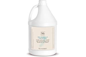 Soapbox Liquid Hand Soap & Body Wash, Sea Minerals & Blue Iris - Gentle, Moisturizing Hand & Body Cleanser, Vegan, Cruelty Free Hand Soap Refill for Bathroom, Kitchen, Professional Use - Gallon Size