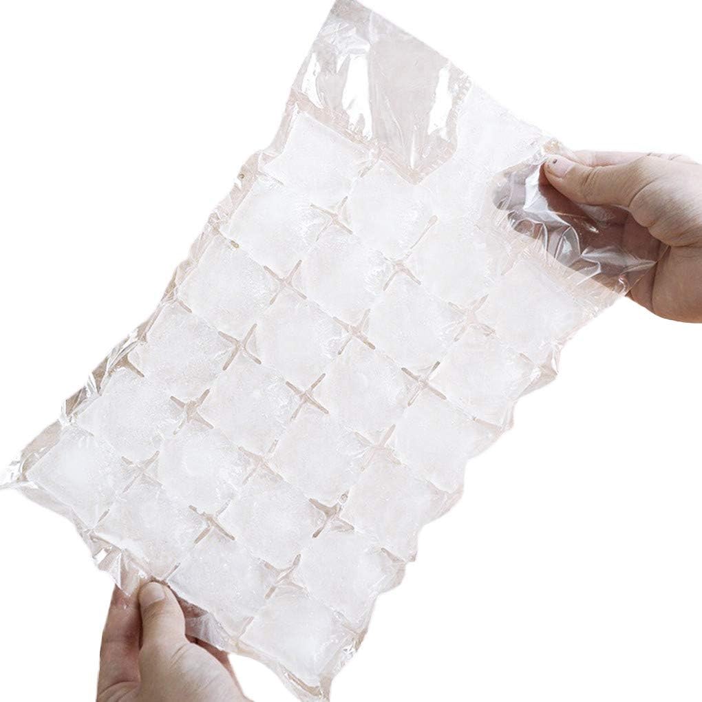Gankmachine 10pcs/Pack Disposable Self-Sealing Ice-Making Bags Bags,DIY Ice Cube Maker DIY Ice Cube Maker Tray Mold Cocktail Juice Kitchen Accessories