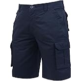 Men's Cargo Camo Relaxed Fit Outdoor Hiking Working Twill Multi Pockets Shorts