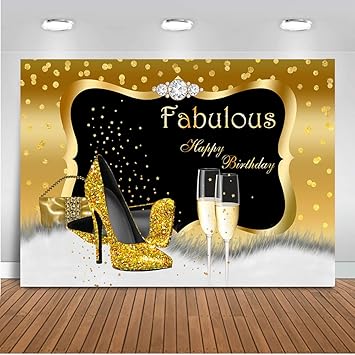 Amazon Com Mocsicka Fabulous Birthday Backdrop 7x5ft 30th 40th