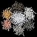 Naler 380Pcs DIY Earring Hooks & Backs - 6 Colors (Silver, Gold, Rose Gold, Platinum, Bronze, Nickel) - Fish Hooks & Clear Rubber Backs - Brass, Lead & Nickel Free - Earring Findings