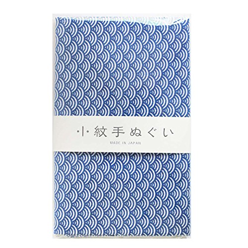 日本紐釦貿易(Nippon Chuko) NBK 小紋手ぬぐい 青海波 33×90cm MYM33220 手芸・ハンドメイド用品
