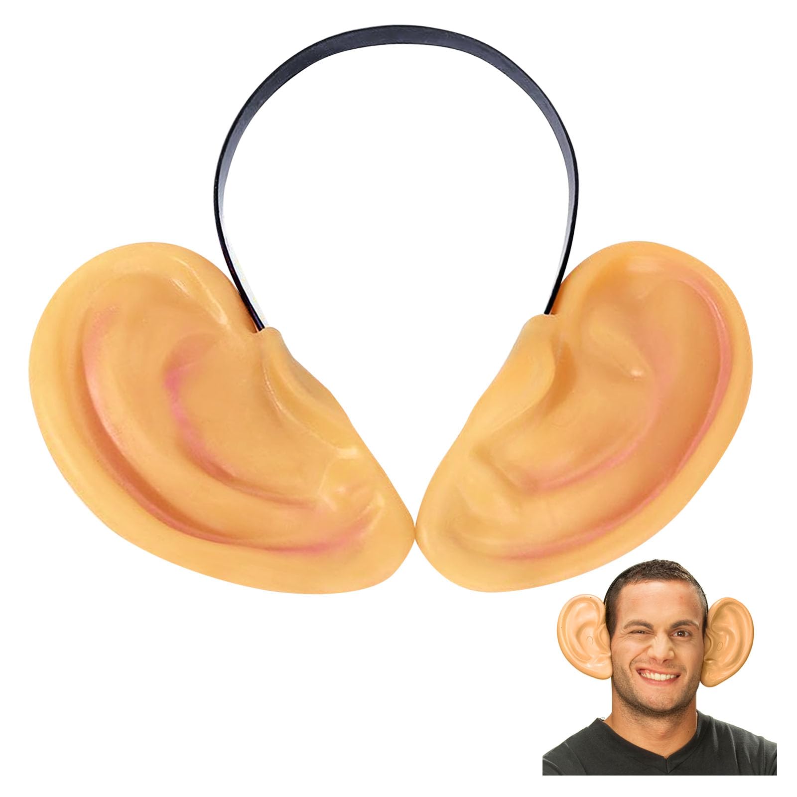 SSKHE Big Ears on Headband - Giant Novelty Comedy Ears BFG Book Day Dopey Fairytale Snow White Cartoon Fancy Dress Adult