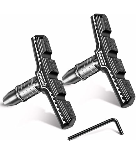 Plaquettes De Frein V-Brake Pour Vélo De Route - Caoutchouc Et Alliage Aluminium, 55mm (lot De 2) - 5