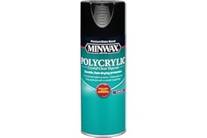 Minwax 33333000 Polycrylic Protective Finish Spray for Wood, Clear Satin, 11.5 oz. Aerosol Can