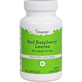 Vitacost Red Raspberry Leaves -- 960 mg per serving - 100 Capsules