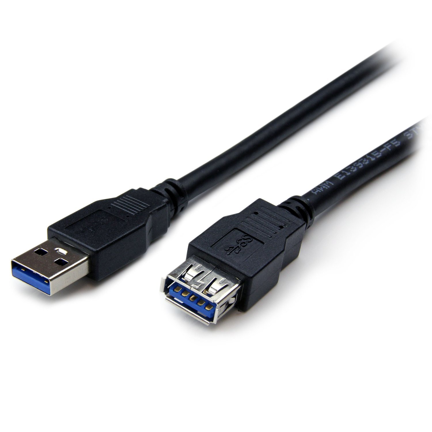 StarTech.com 2m Black SuperSpeed USB 3.0 Extension Cable A to A - Male to Female USB 3.0 Extender Cable - USB 3.0 Extension Cord - 2 meter (USB3SEXT2MBK)